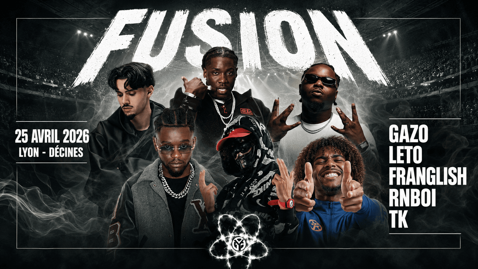 Fusion à Lyon : la nuit rap qui a fait vibrer la LDLC Arena