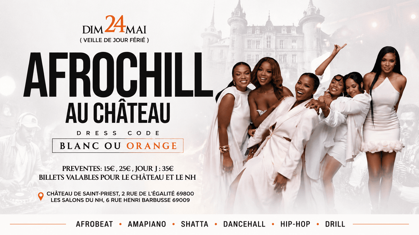 Afrochill au Château : la vibe afro-urbaine revient à Saint-Priest