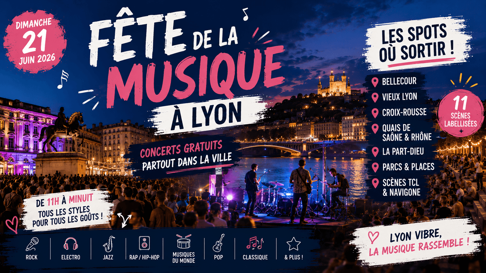 Fête de la Musique à Lyon : les spots où sortir le 21 juin